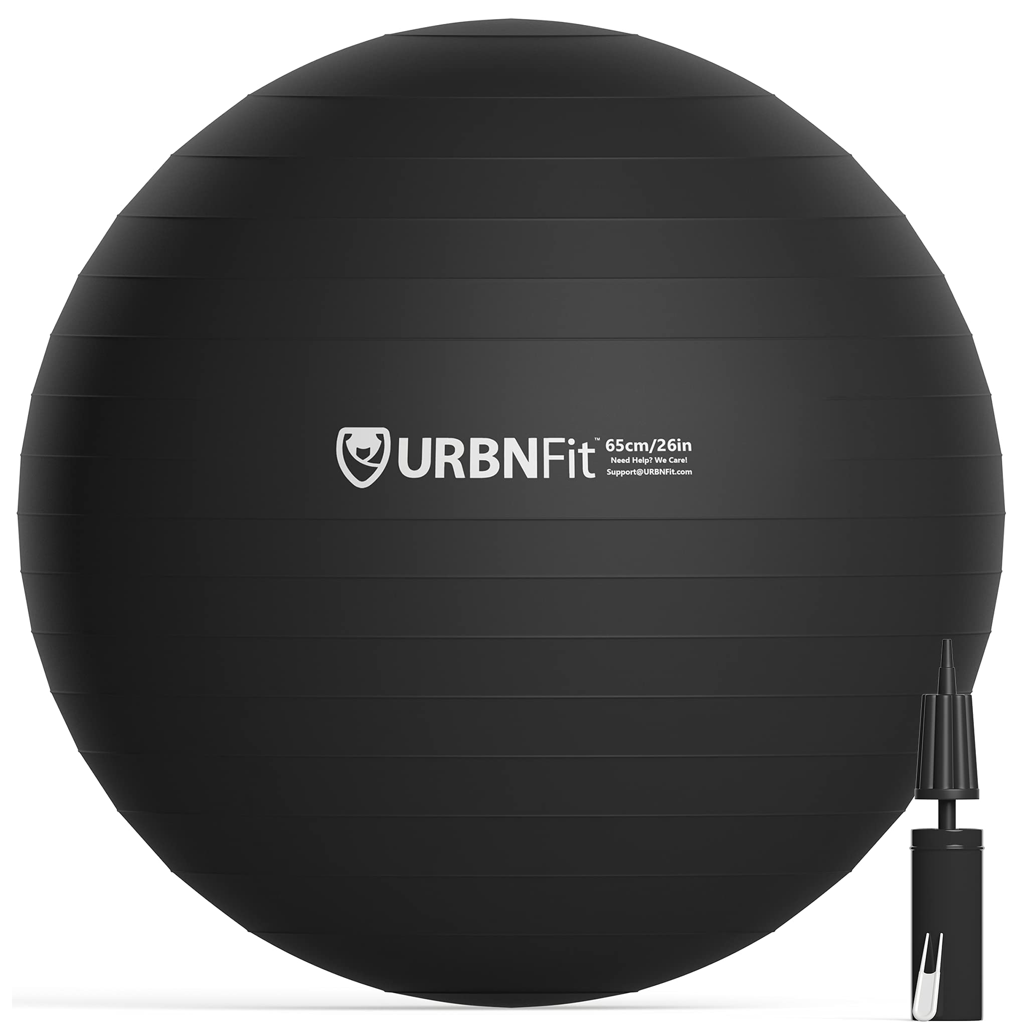 URBNFit Exercise Ball - Yoga Ball for Workout Pregnancy Stability - AntiBurst Swiss Balance Ball w/ Pump - Fitness Ball Chair for Office, Home Gym