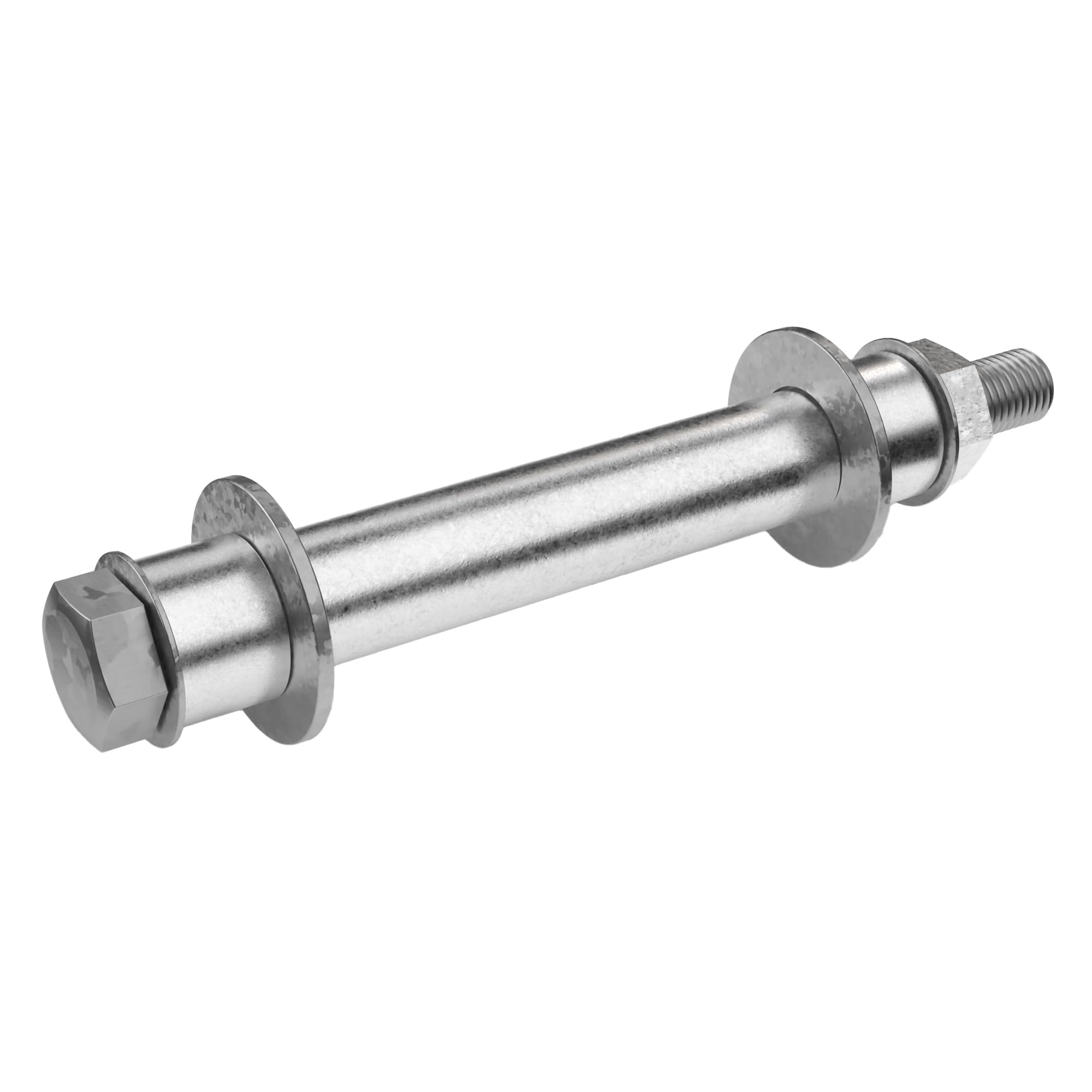 2 Douilles D'Axe Pour Roues De Tracteur/Tondeuse – Ext. 15mm, Int. 10.5mm, Long. 50mm