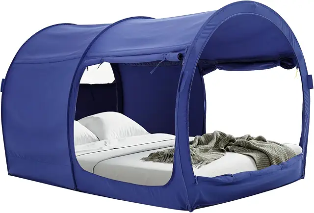Pop-Up Bed Tent for Twin Beds - Lightweight Privacy Shelter for Kids & Adults