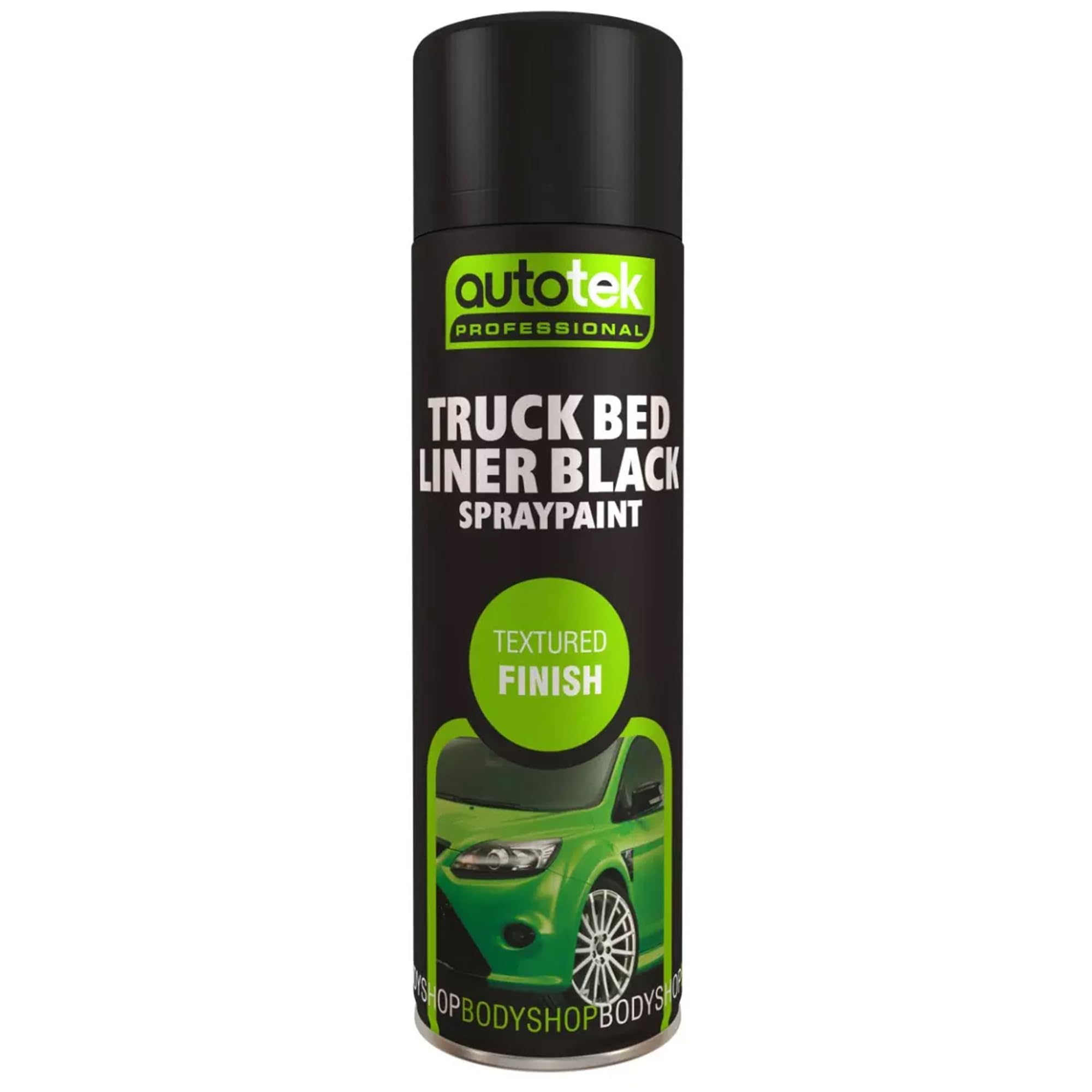 Autotek Professional Textured Finish Spray Paint, Truck Bed Liner Black, 500 ml
