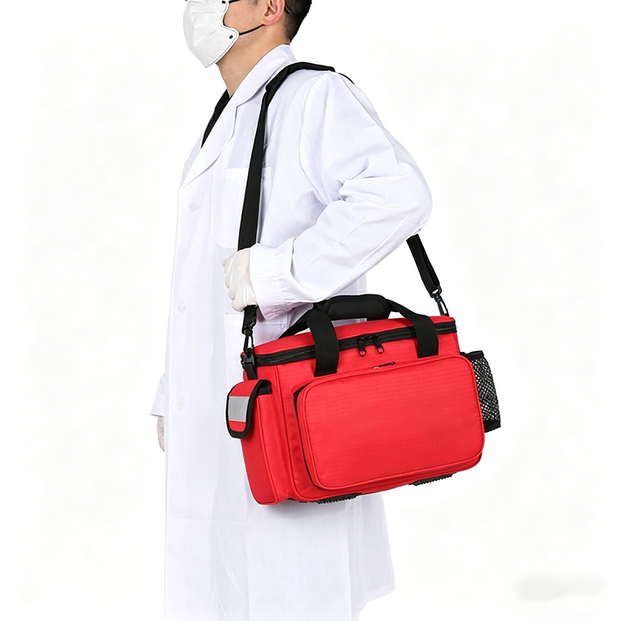 Bolsa de primeros auxilios de emergencia, kit de emergencia bien organizado, kits de primeros auxilios de supervivencia para el hogar, viajes, camping, coche, hogar, negocios y dormitorio