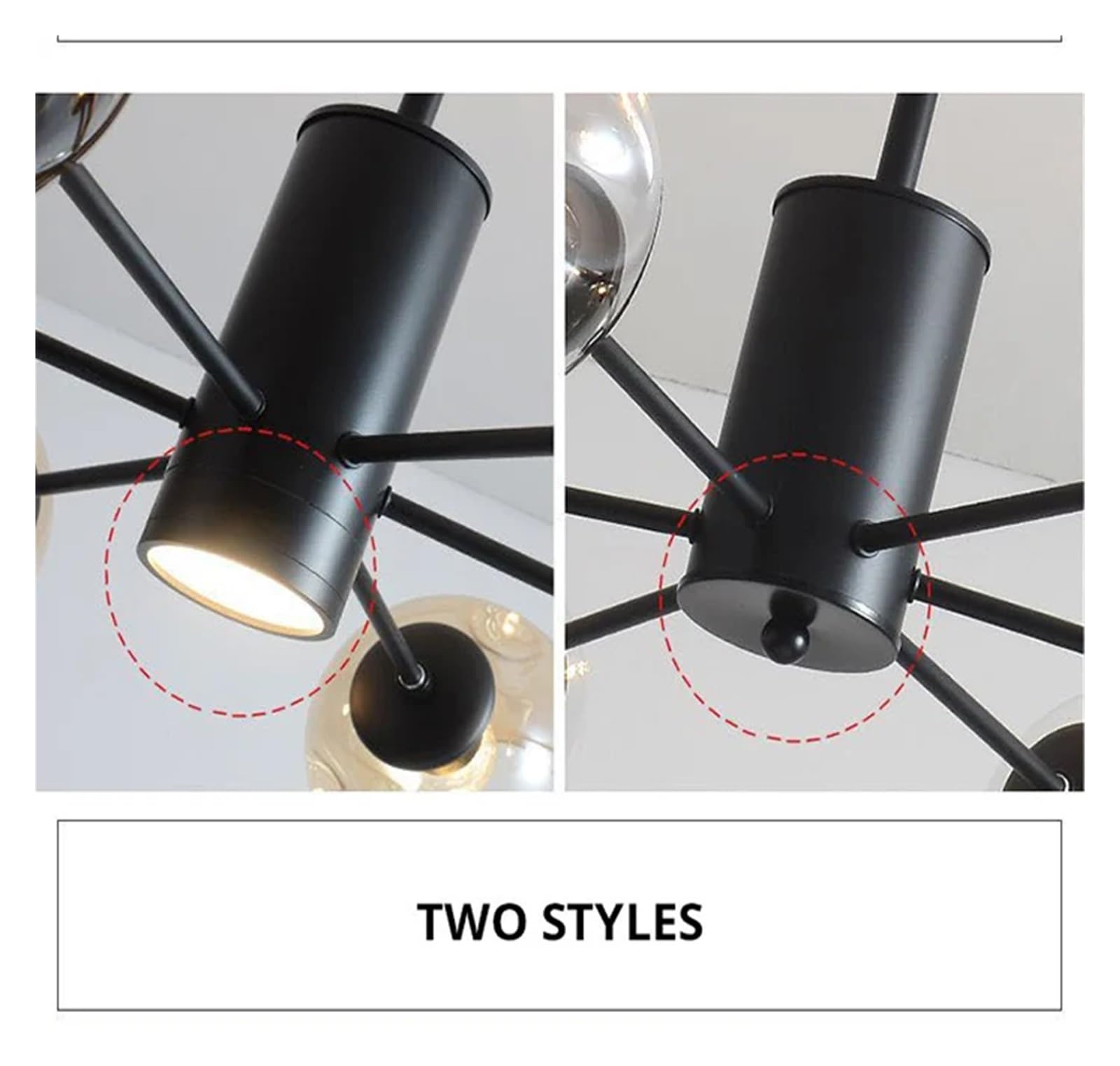 Lampadario - Design Moderno con Sfera in Ferro per Soggiorno e Camera da Letto, Elegante complemento d'arredo per Interni.