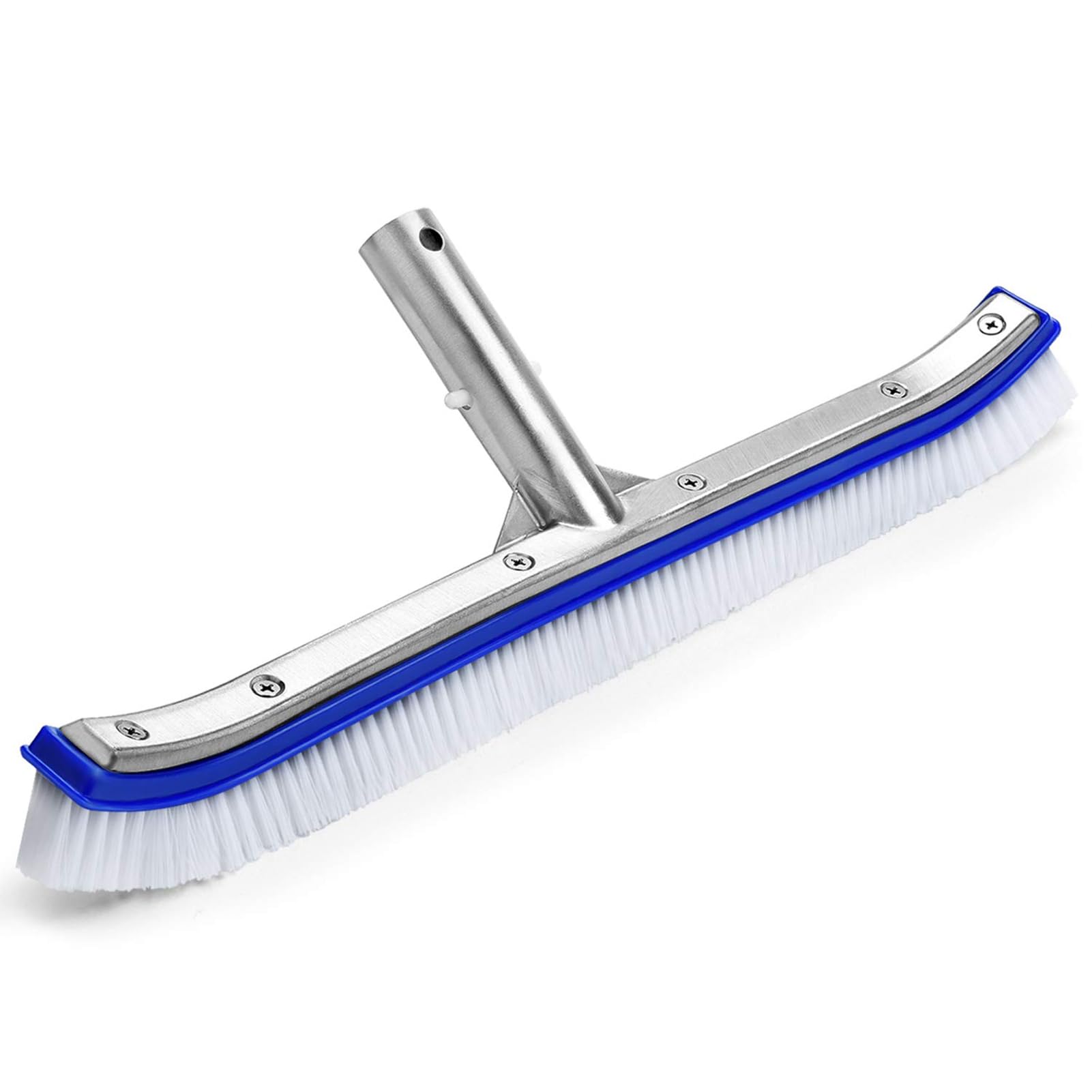 VABNEER Brosse de piscine en plastique durable 45,7 cm pour piscines, étangs, spas, sources chaudes, baignoires, murs et sols