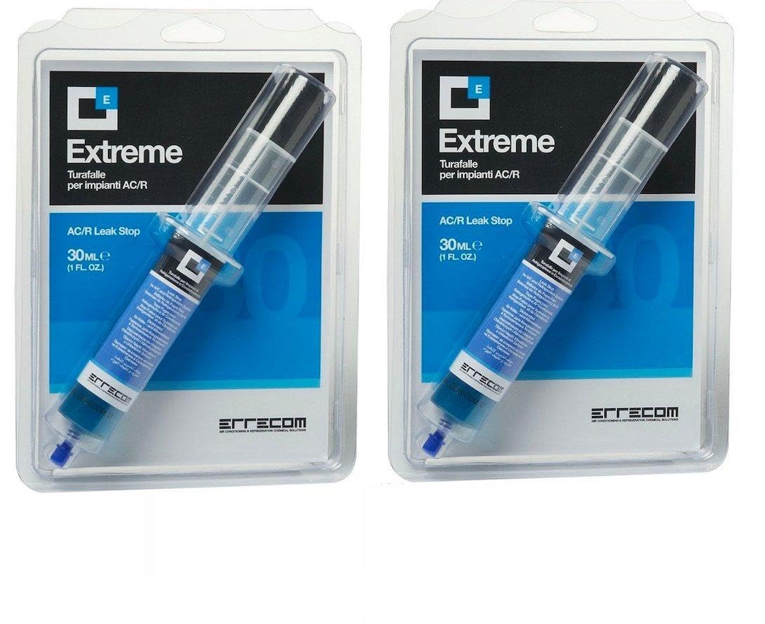 Errecom Extreme Leak stop per aria condizionata e sistemi di refrigerazione R134 A R1234YF (2 pz)