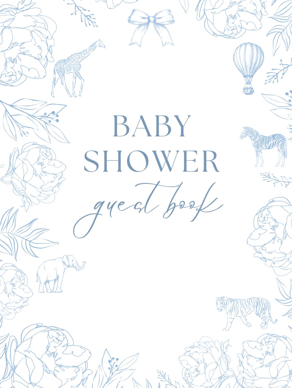 Baby shower guest book- baby blue