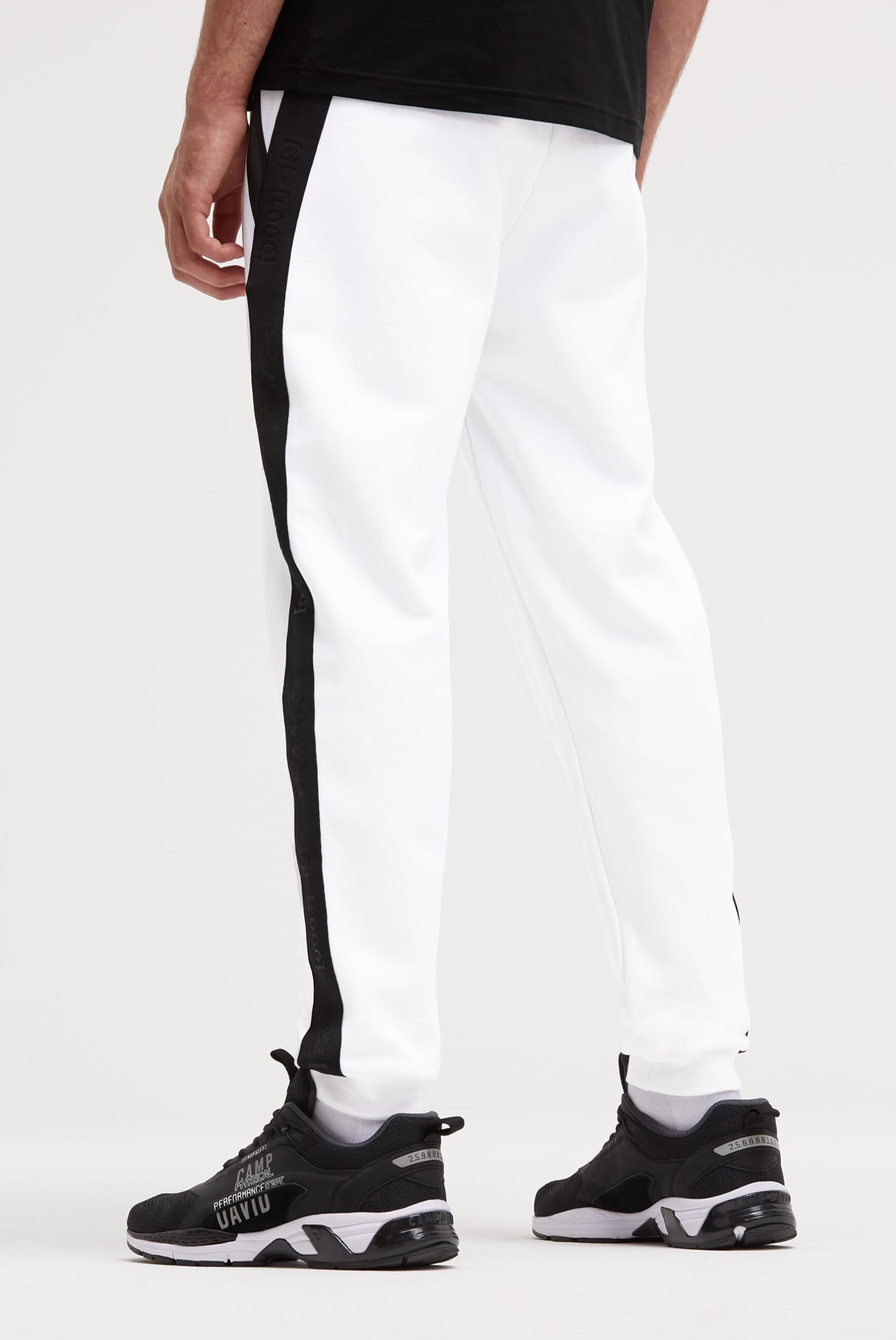 Camp David Herren Jogginghose aus Interlock mit Seitentapes