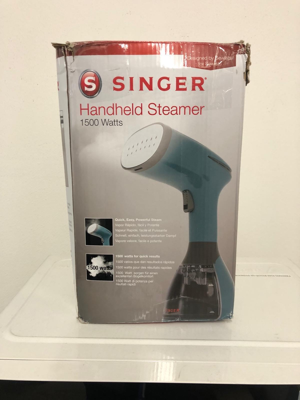 Singer, Ferro da Stiro Verticale Portatile a Vapore, Stiratrice, Utile per Stirare e Igienizzare i Tuoi Capi, Riscaldamento Rapido in 20s, Potenza 1500W, Serbatoio 280ml