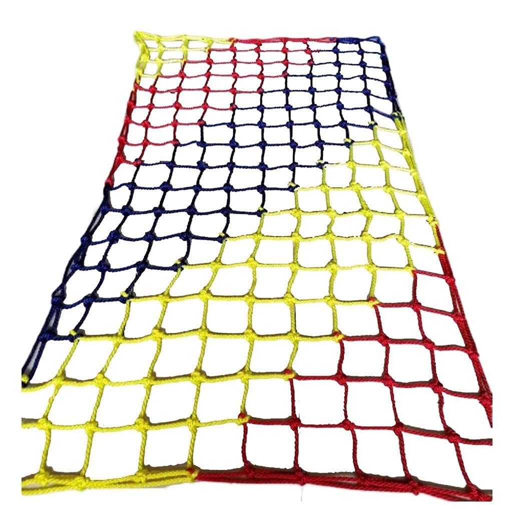 safety net Colorful Hemp Rope Net Heavy Duty Natural Ropes Netting For Balcony Stairs Garden Playground Protection railings(10cm/1.5m)