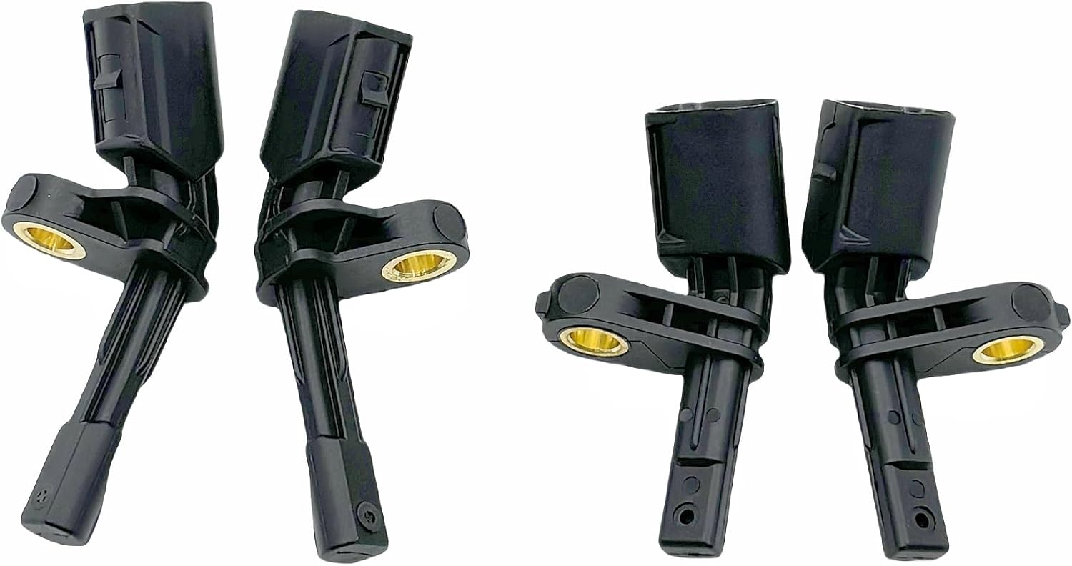 LEOWAUS Set of 4 ABS Wheel Speed Sensors for Volkswagen (fitment for Jetta Passat Golf GTI)