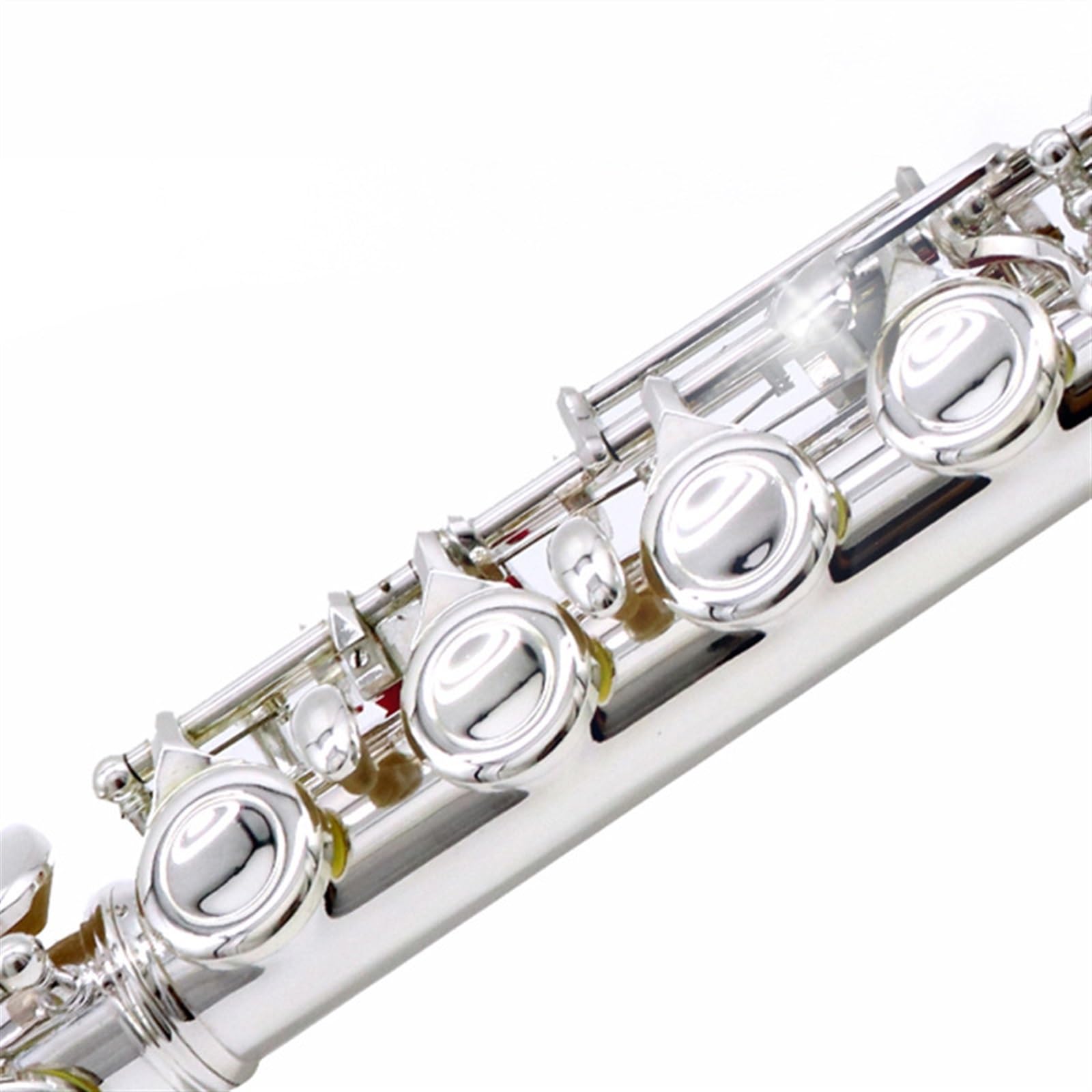 16 Flauto Traverso In Rame Bianco Con Chiave In Do Placcato In Argento A Fori Chiusi Con Chiave In Mi Flauto Diviso Livello Di Prestazioni Professionale Per Principianti