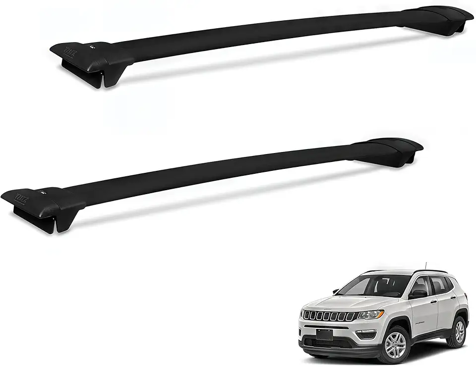 Rack Travessa Teto Compass 2016 a 2026 Preto T9384P Track