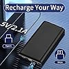 Portable-Charger-Power-Bank-30000mAh-Huge-Capacity-External-Battery-Pack-Dual-Inputs-with-Intelligent-LCD-Display-Compatible-with-Smart-PhonesAndroid-DevicesTablets-and-Others2021-Version-Black Portable Charger,22.5W PD/QC3.0 Super Fast Charge 30000mAh Power Bank with Flashlight Type-C in/Out Built-in 4 Cables 6 Outputs Phone Holder Quick Phone Charging Battery Pack Compatible Smart Devices