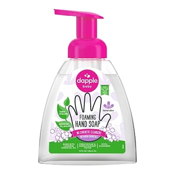 Dapple Foaming Hand Soap, Gentle Hand Wash Baby Soap, Hypoallergenic for Sensitive Skin, Powered by Plants, Lavender, 13 Fl Oz Pack of 1