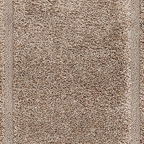 Image of Tauhid Carpet Handmade Super Soft Shag Carpet Rug Microfiber Area Carpet Rug for Living Room, Bedroom, Home Decor 3x5 Beige