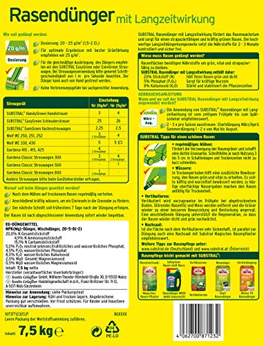 Substral Rasendünger, mit Langzeitwirkung, 100 Tage Langzeitdüngung, mit umhüllten Langzeitstickstoff, für 750 m², 15 kg - Image 8