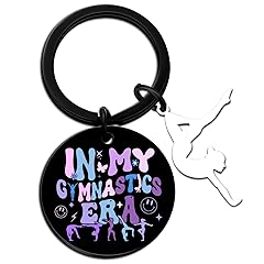 Aisity Cute Gymnastics Keychain Stuff Gifts for Girls Women Gymnast Enthusiasts Small Jewelry for Girls Gymnastics Party Decorations