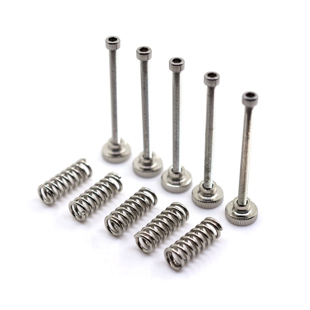 DollaTek Kit Di Livellamento A Molla Per Stampante 3D: 10 Pezzi M3 In Acciaio Inox, Manopole Di Precisione - 4