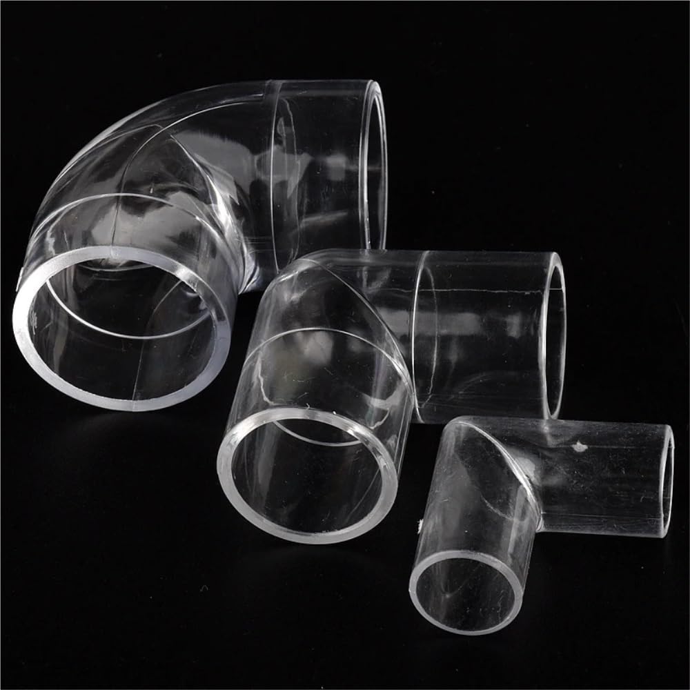 5 pezzi connettori for tubi dell'acqua for acquario, giardino, raccordi for trasparenti, gomito a 90° in acrilico, tubo trasparente(20mm)