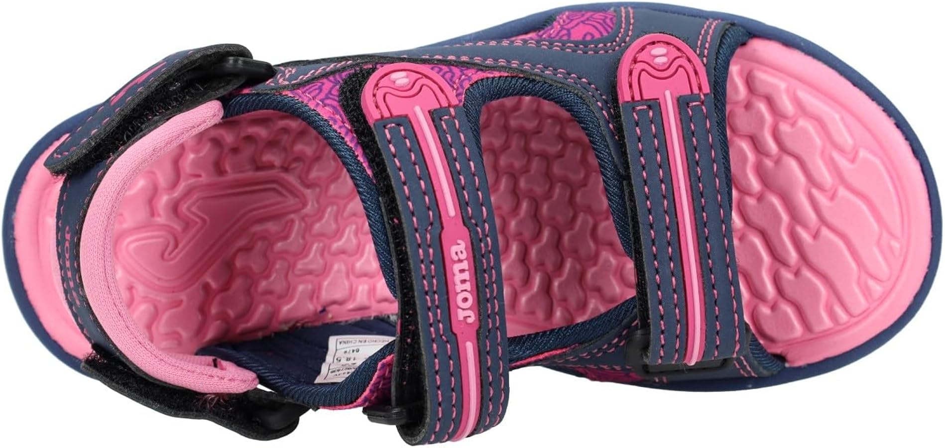 Joma Sandali Ocean Per Bambina - Colore Corallo - Chiusura Regolabile Con Strappo - Leggeri E Comodi Per Estate E Giochi - 2
