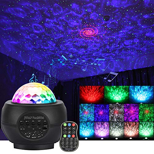 Litake Star Projector Galaxy Light Projector, Nebula Galaxy Skylight Projector with Bluetooth Music Speaker, Starry Night Light Projector for Bedroom DÃ©cor Birthday Party Adults