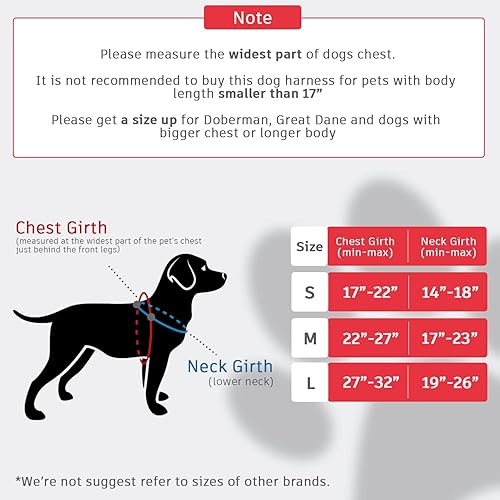 Miniatura 2 de Arnés de chaleco para perro, arnés de entrenamiento para perro sin tirones con asa y correa de 5 pies, ajustable y reflectante, sin asfixia, para