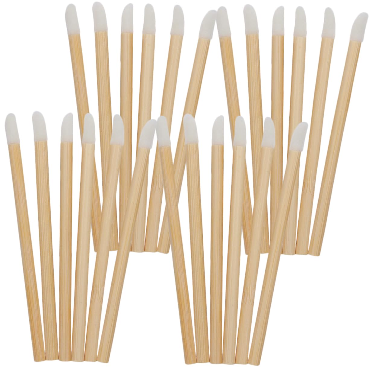 HAPINARY 100pcs Wooden Lip Makeup Brushes Single Use Lipstick Applicators for Lipstick
