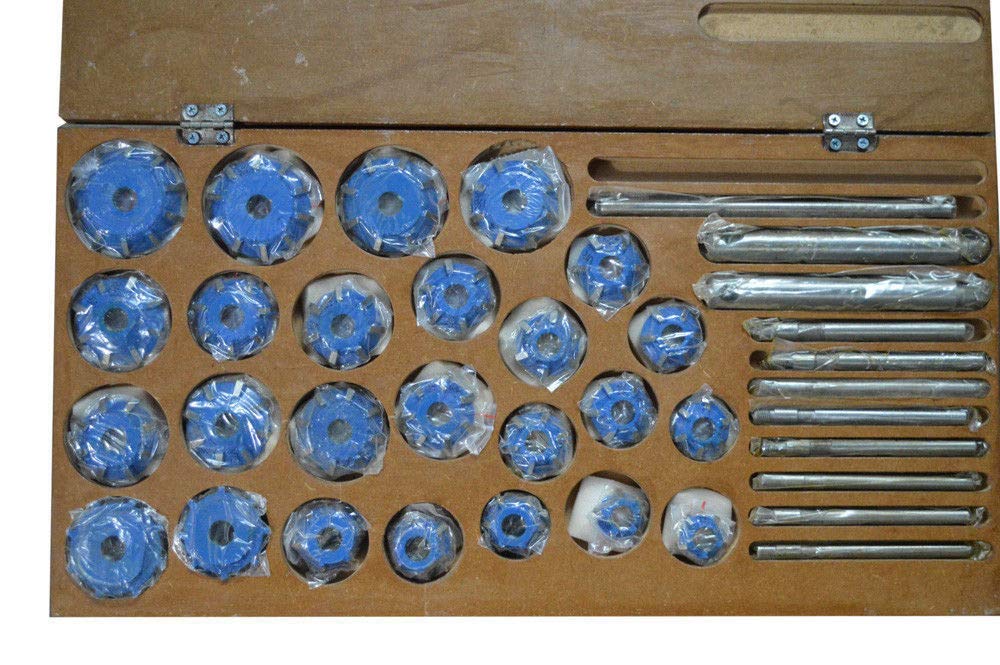 Valve SEAT Cutter Set Carbide Tipped 37 for Chevy Ford GMC Caterpillar KOMTSU