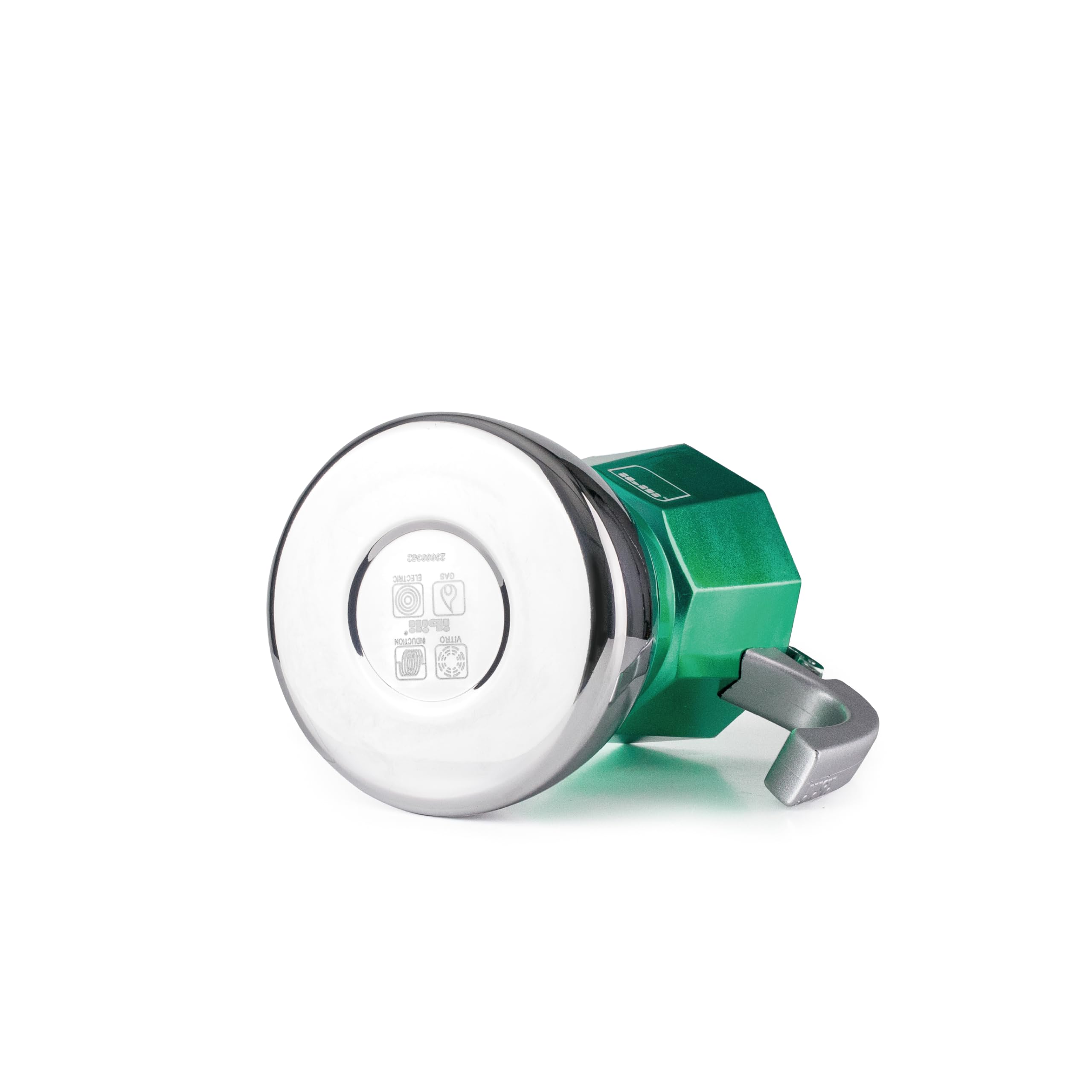 IBILI Elba Green Cafetière express, 12 tasses, 600 ml, fonte d'aluminium, base en acier inoxydable, convient pour induction