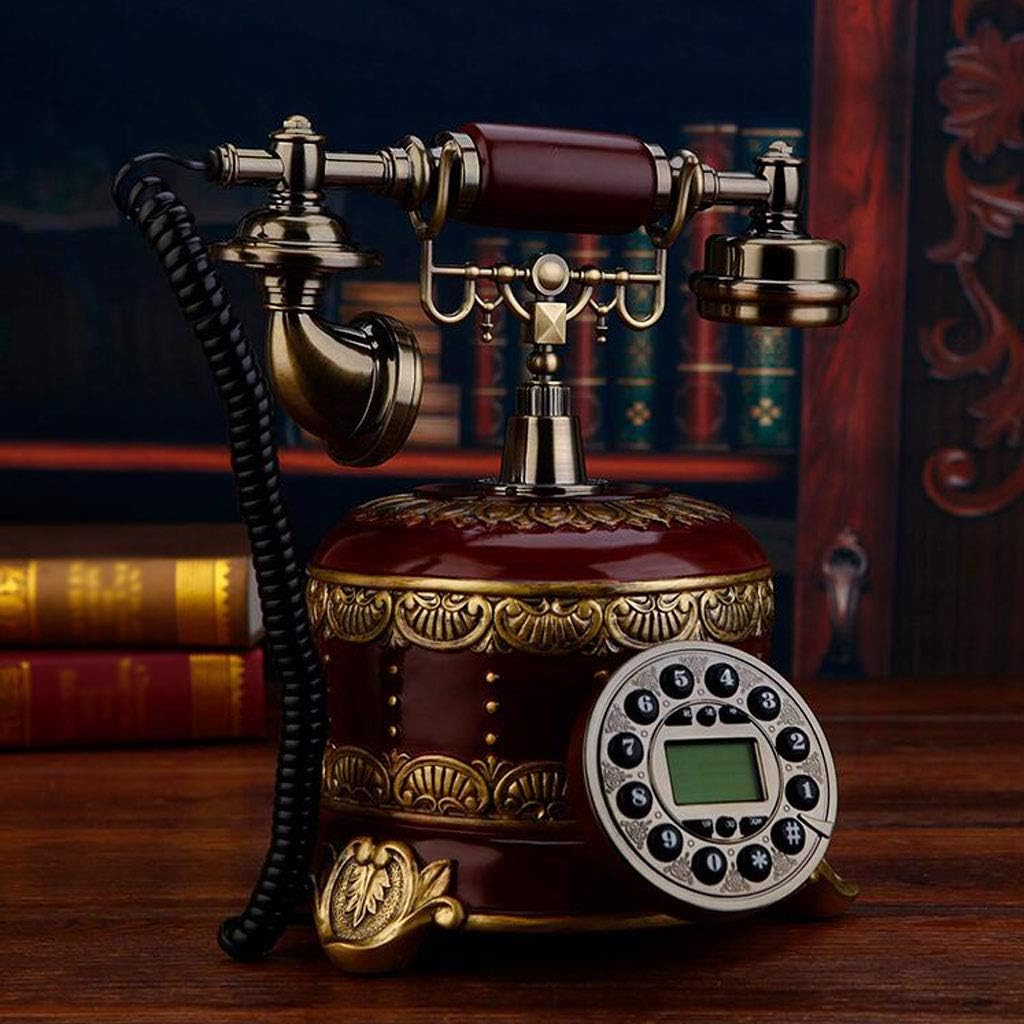 Short Vintage Retro Phone Vintage Decoration Creative Cute Antique Phone Home Fixed Fashion WD