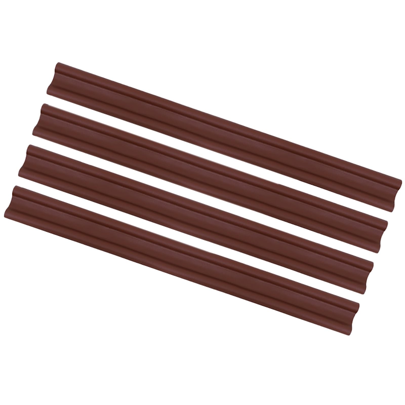 Paraspifferi per Porte 1 2 3 4 5 Pezzi Guarnizione inferiore per guarnizione per porta, Guarnizione inferiore per guarnizione antipolvere per porta, Striscia di tenuta flessibile per porta(Brown,4 pcs