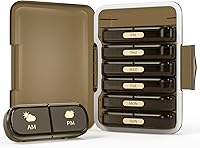 Vista 18 de Organizador semanal de píldoras 4 veces al día, caja de píldoras de 7 días 4X, estuche de píldoras portátil para viajes