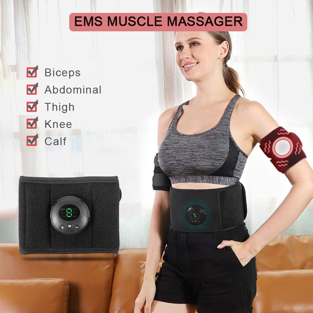 6Modes 9Level Inteligentne Mięśnie Masażer Elektryczny Brzuch Ciało Odchudzający Pas Ems Stymulator Mięśni Abs Trener Fitness,Thigh