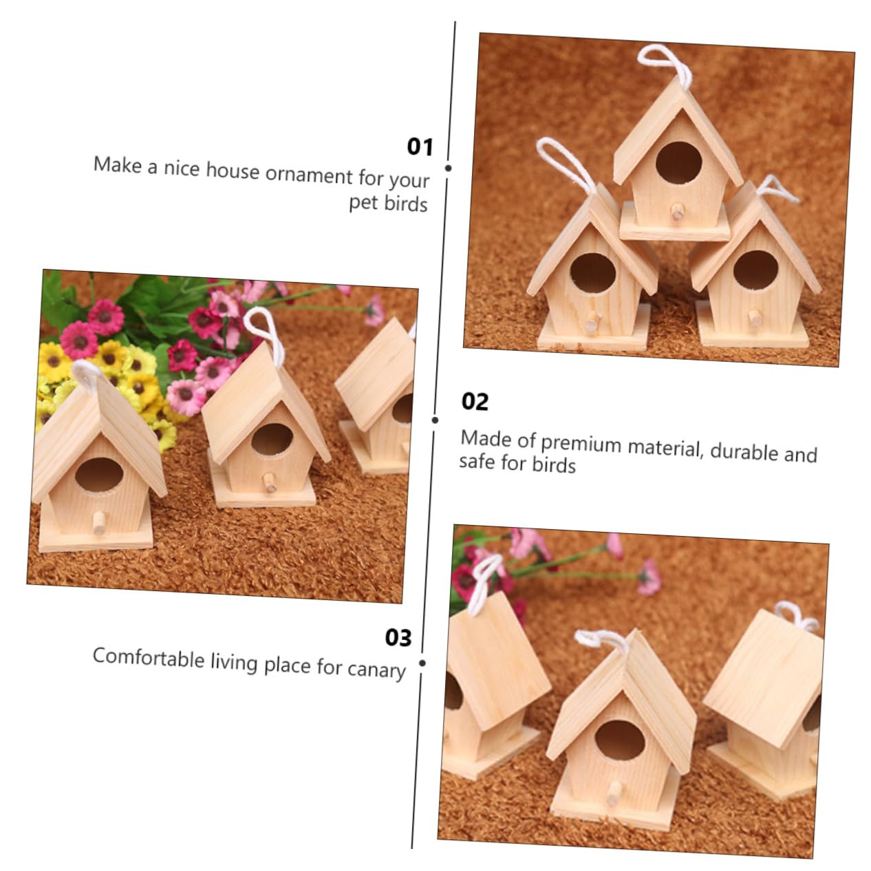 KESYOO 1Pc Garden Simulation Bird Nest Durable Incubation Case for Birds Easy to Assemble Bird Breeding Box Comfortable Shelter for Parrots Canaries and Larks