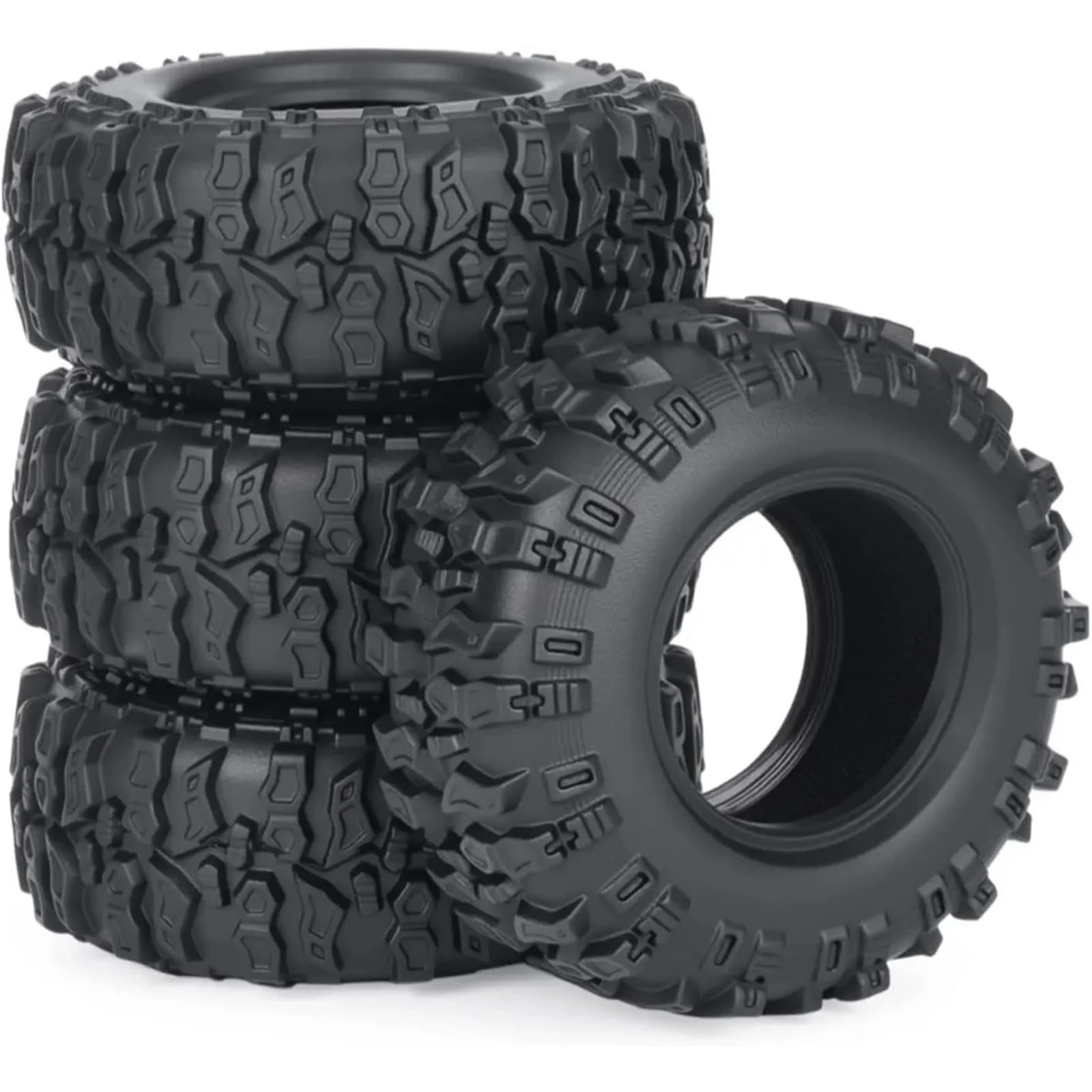 para HPI WR8 para HSP 94177 para WLtoys 1/14 144001 para Rolly 1/10 4 Uds 12mm Hex 67mm Llantas Goma RC Coches Orugas Refacción Camiones Neumáticos