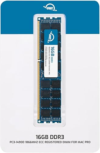 Miniatura 2 de OWC Memoria DIMM PC14900 DDR3 ECC-R 1866MHz de 32 GB (4 x 8 GB) compatible con modelos Mac Pro de finales de 2013 (OWC1866D3R8M32)