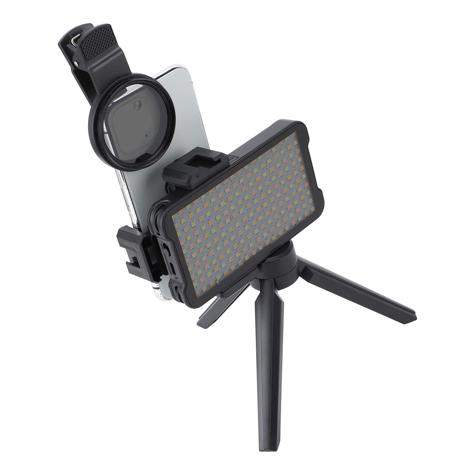 Sonew Reduzca la Luz de Relleno de Tatuaje Reflejada con Batería Incorporada y Temperatura Ajustable Filtro de Lente CPL de 52 Mm para Luz de Relleno de Fotografía de Tatuajes