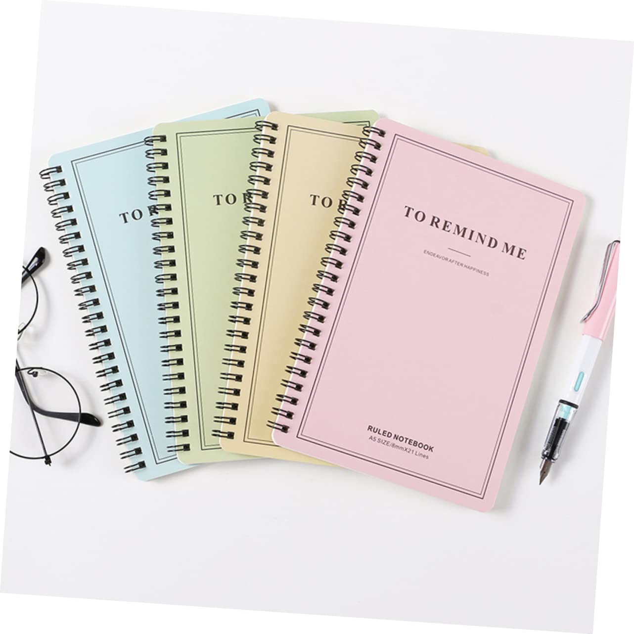 VILLCASE Set Di Quaderni Con Diario E Spirale Laterale Da 4 Pezzi Per Studenti Diario Di Viaggio