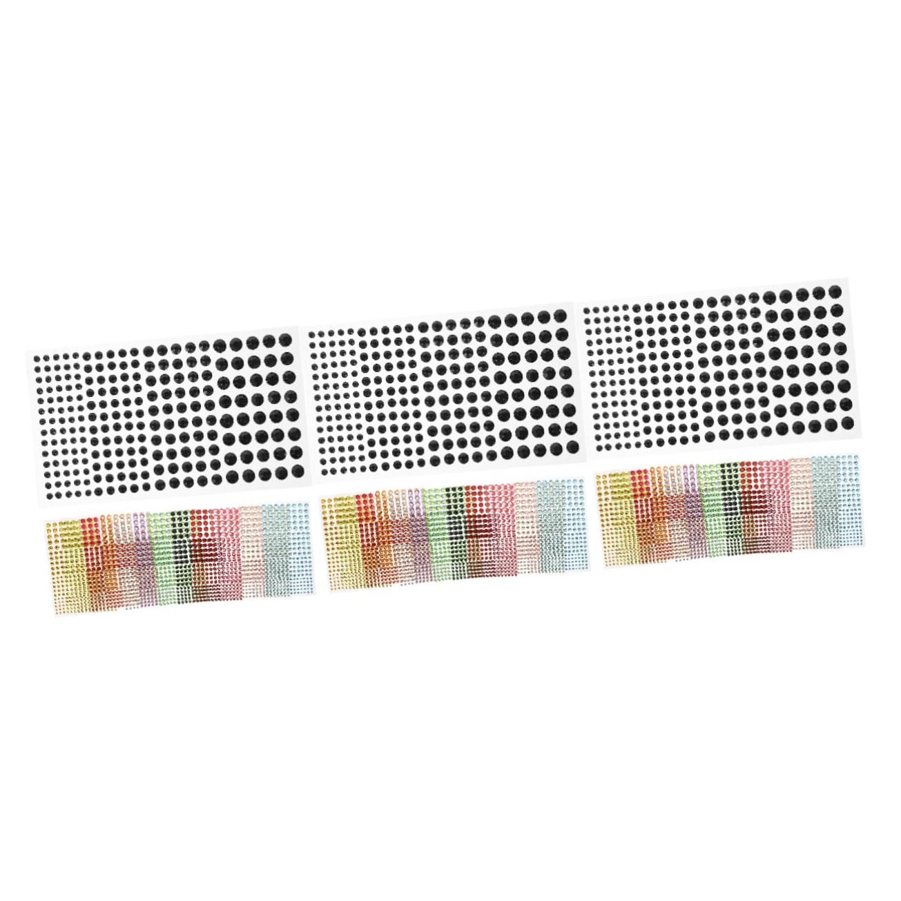 PACKOVE 36fogli Gemmper Viso Adesivi Glitter e Strass Per Decorazioni Di Trucco Facili Da Applicare Per Feste Carnevali Halloween e Occasioni Speciali