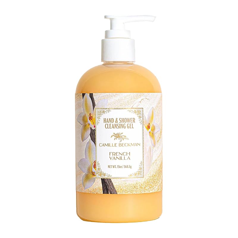Gel de limpeza para mãos e banho Camille Beckman French Vanilla, 390 mL