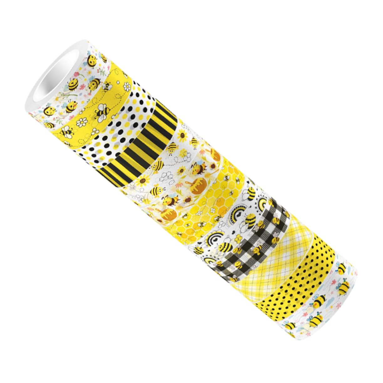 Tofficu 48 Rollos De De Flor De Abeja Cintas Autoadhesivas De Bricolaje De Papelería Artesanal Washi De Color Adhesiva Washi Con Temática De