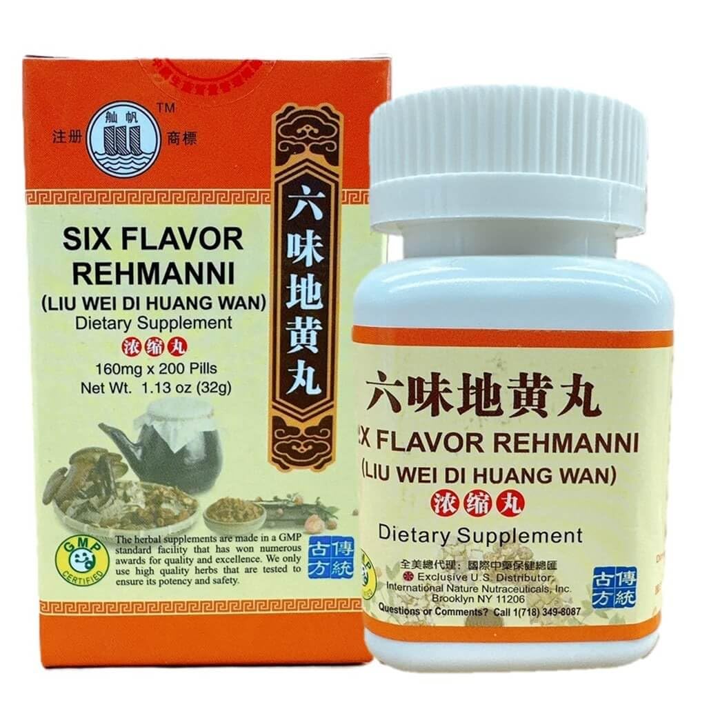 Amazon.com: Six Flavor Rehmanni, Liu Wei Di Huang Wan Extra