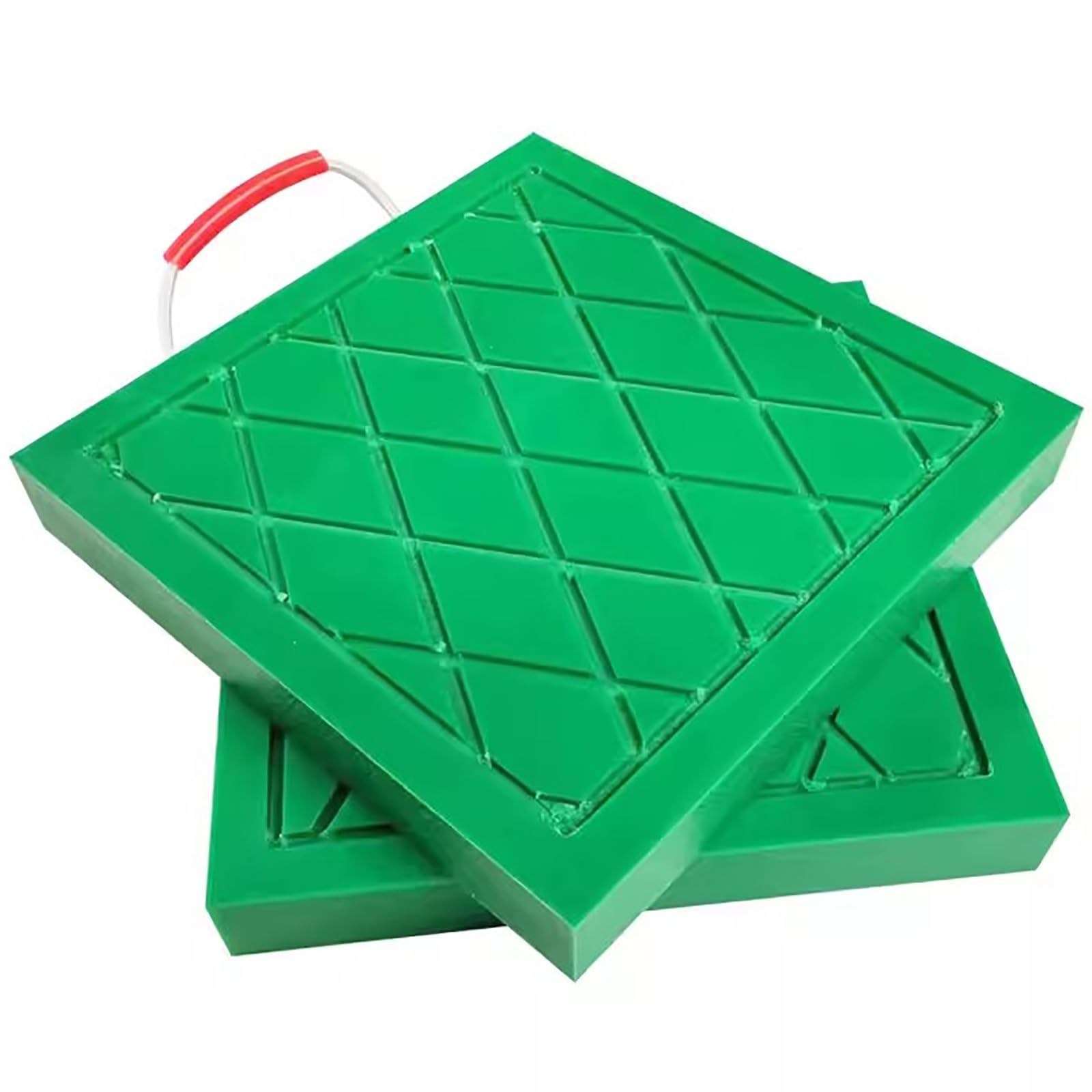 wagenheber auflage 2er-Pack Wagenheber-Blöcke für Autos/Wohnmobile, 30 40 50 60 cm Stabilisator-Wagenheber-Pad für Gras/Sand/Kies und verschiedene Oberflächen, Stützpads für Nivellierwagenheber mit Gr