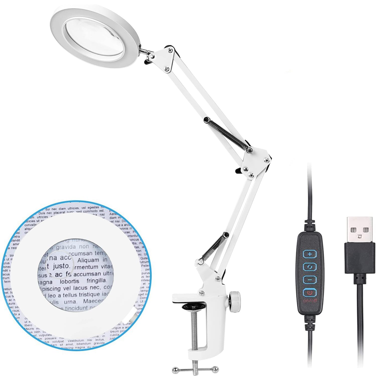 Amazon.co.jp: GoldenRiver 拡大鏡 スタンド スタンドライト ライト