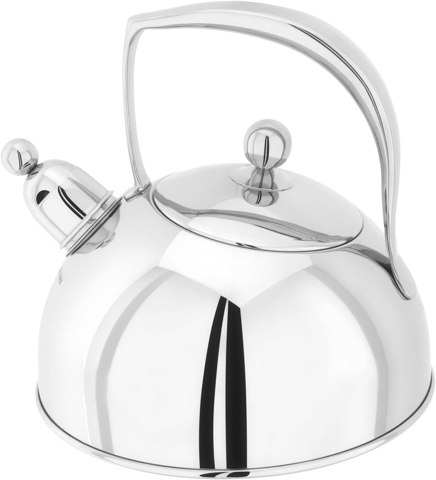 Stellar "Bresor" Stainless Steel Stove Top Whistling Kettle 2.0Ltr suitable for AGA / RAYBURN