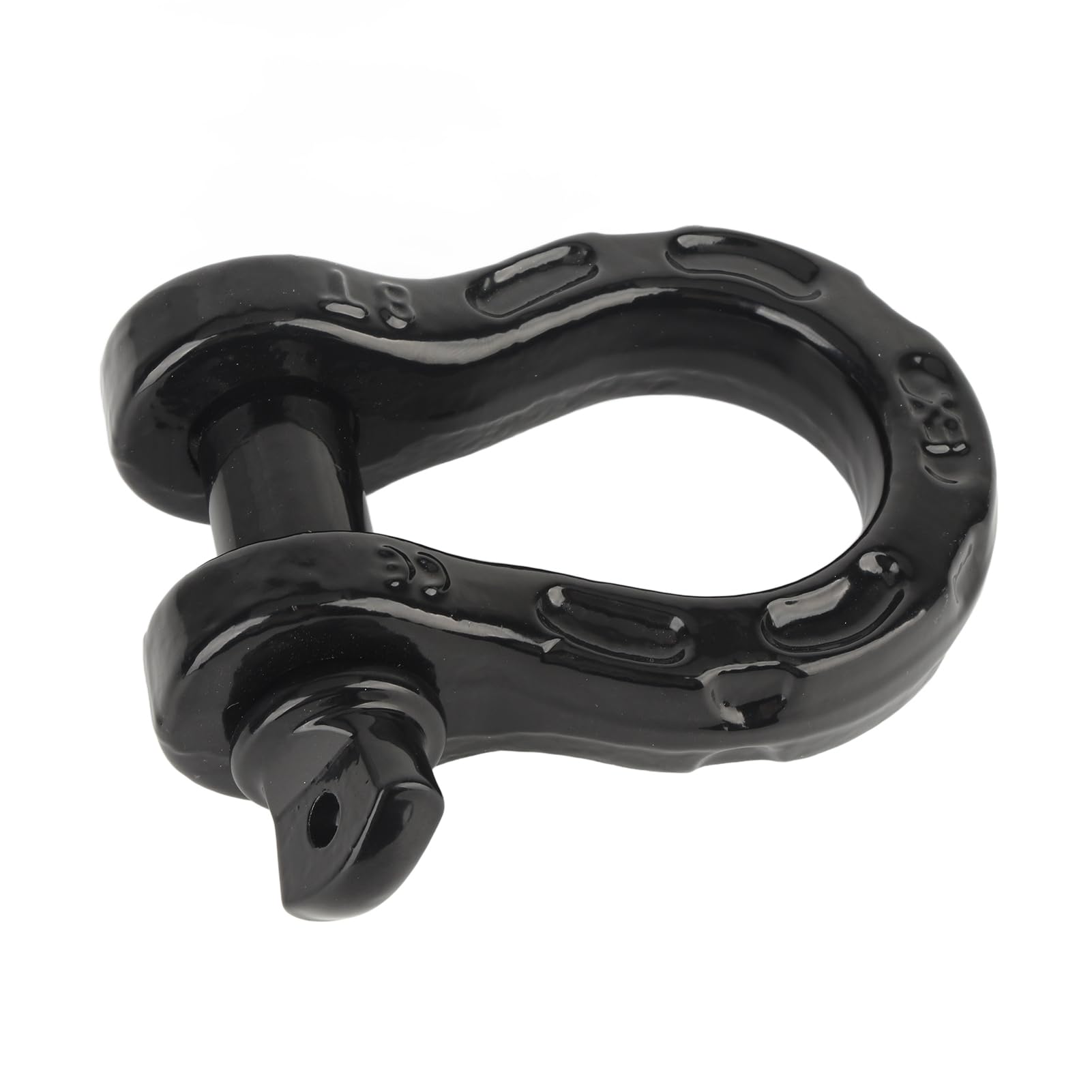 Keenso Manilles pour Remorquage, Manille à Anneau en D 8T, capacité de Charge de 17 600 LB, Résistance à la Rupture de 32 T, 70 400 LB, Goupille de 7 à 8 Pouces pour la Récupération du (Black)
