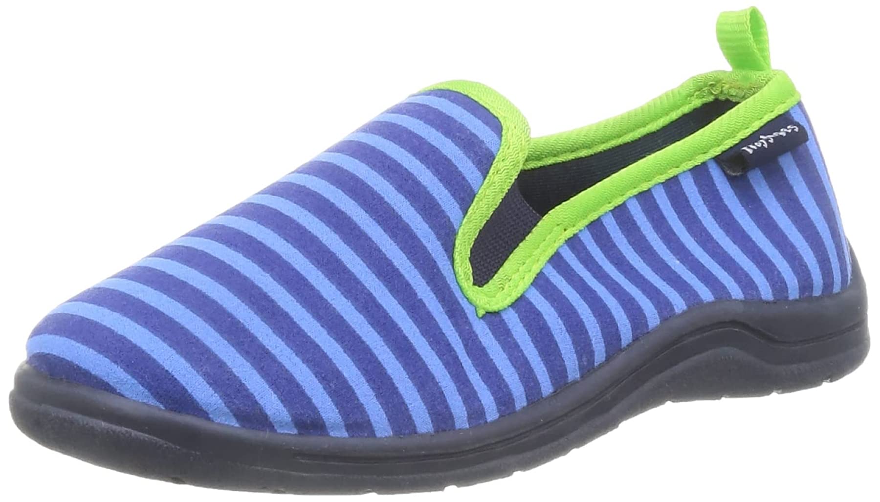 Playshoes Unisex Kid's Anti-Slip Shoes Building Side Pantuflas, Blue Blue Green 791, 9 UK