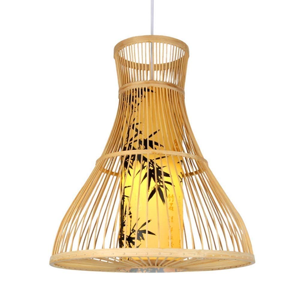 Suspension bambou e27 créez une ambiance guinguette et chaleureuse sur votre patio