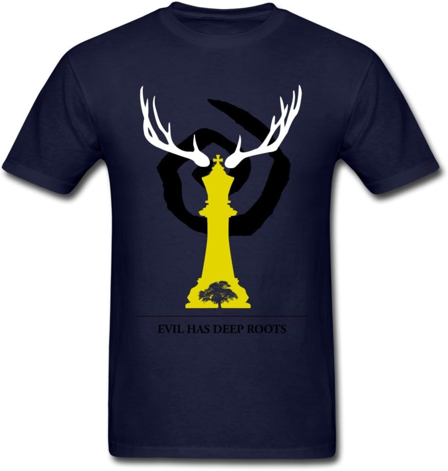 Dachau Special Men's Evil Has Deep Roots T-Shirts Navy M