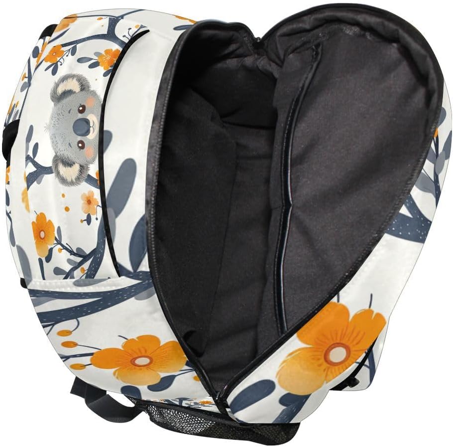 Nander Laptop Travel Backpack Cute Koala And Rainbow Large Capacity Business College Student School Bookbags