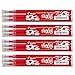 Minas para bolígrafo de repuesto Pilot Pen; modelo Frixion Ball, grosor 0,7, 4 juegos de 3 unidades, color rojo, 12 unidades